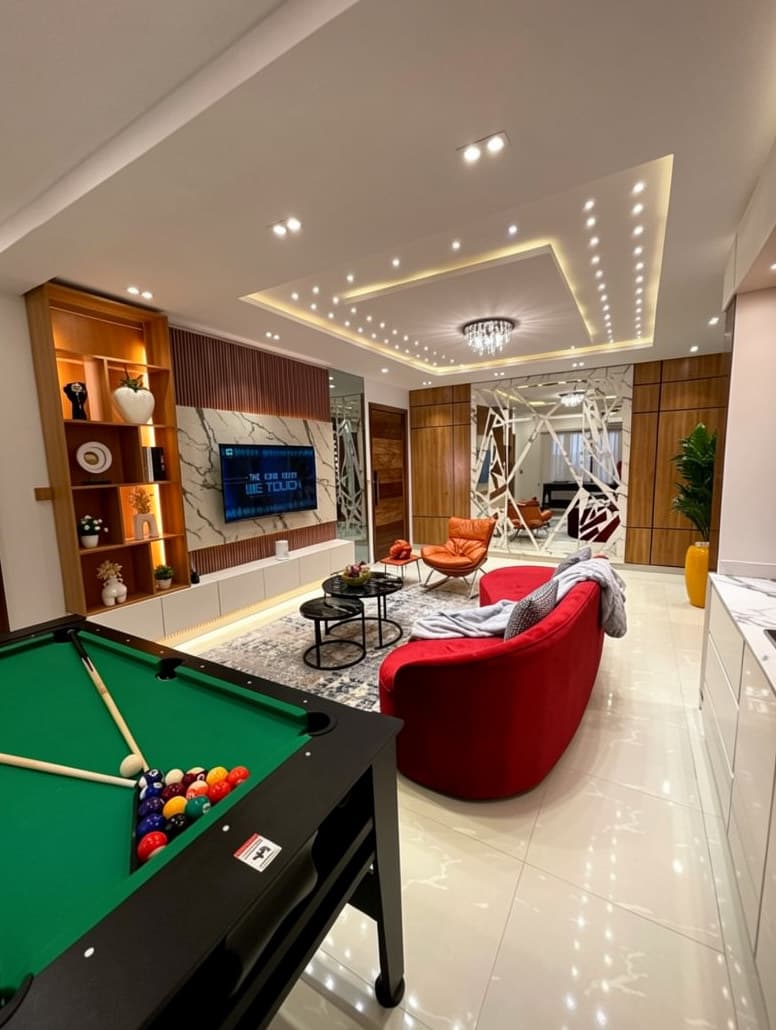 Luxury 2 Bedroom Apartment with Pool & Snooker In Lekki