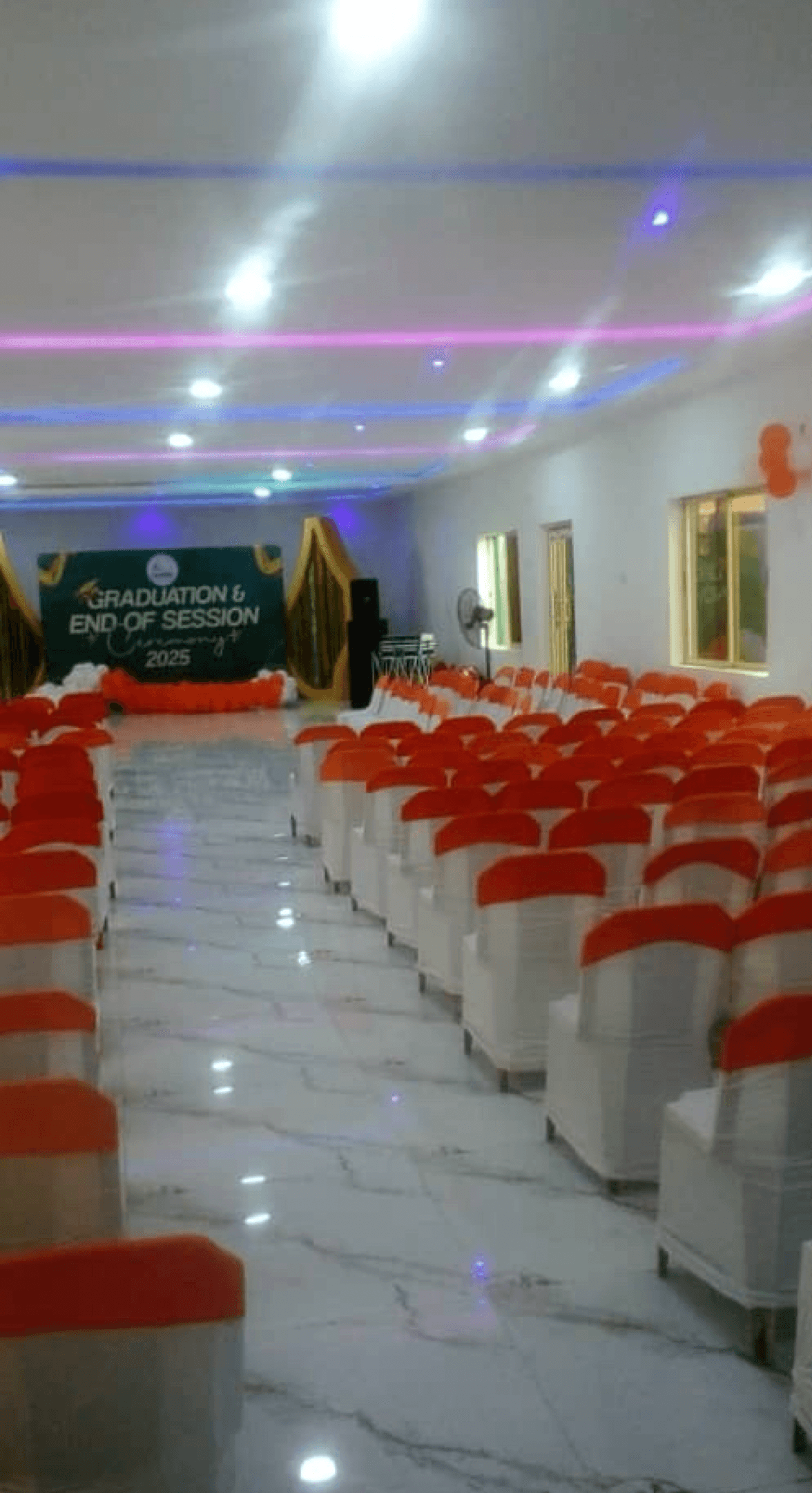 Elegant 400 Capacity Hall - For Theater Layout Style